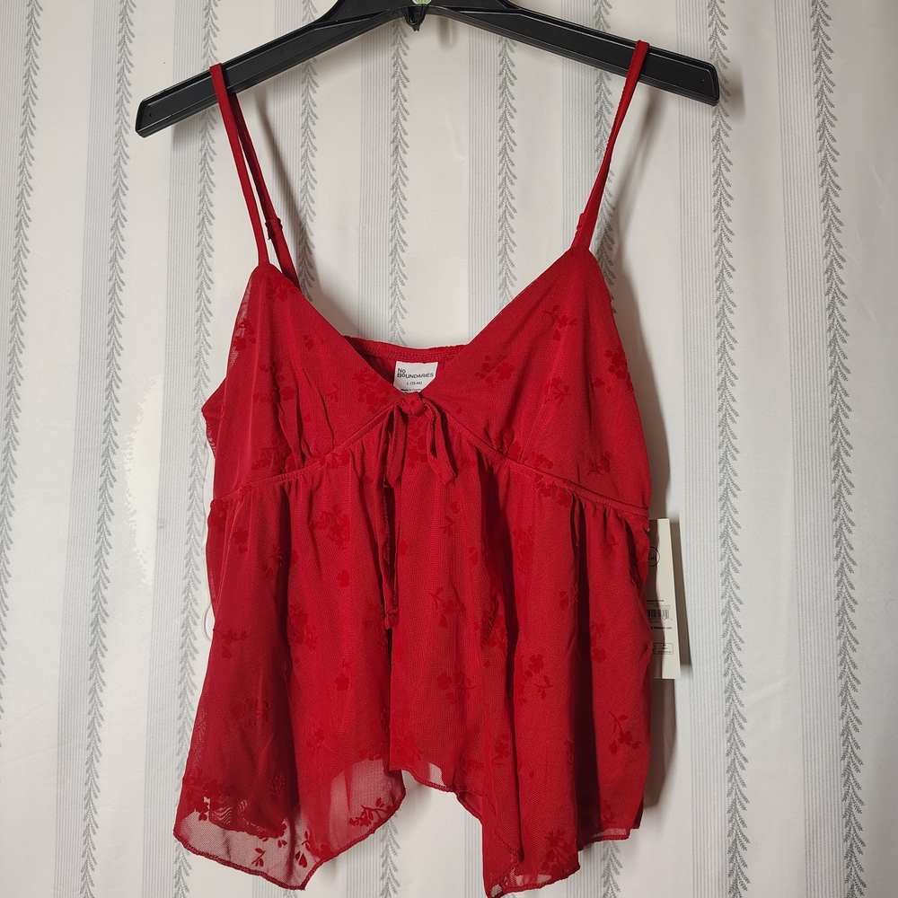 No Boundaries Red Camisole
